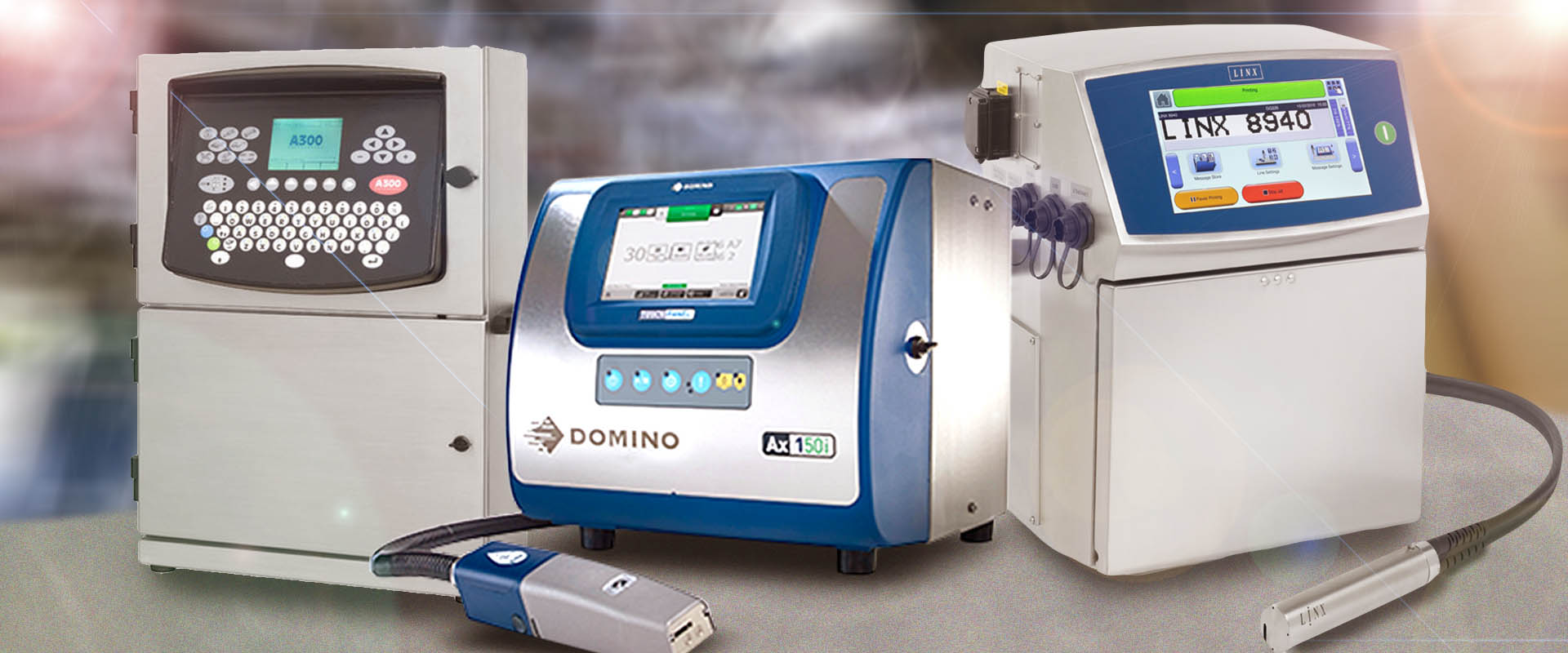 dateurs domino a300, domino a150i, linx
